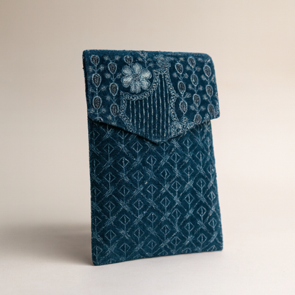 Cotton Sling Bag with Golden Strap for Women