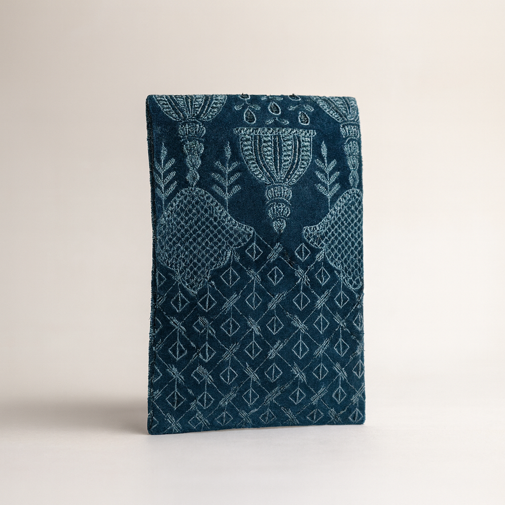 Cotton Sling Bag with Golden Strap for Women