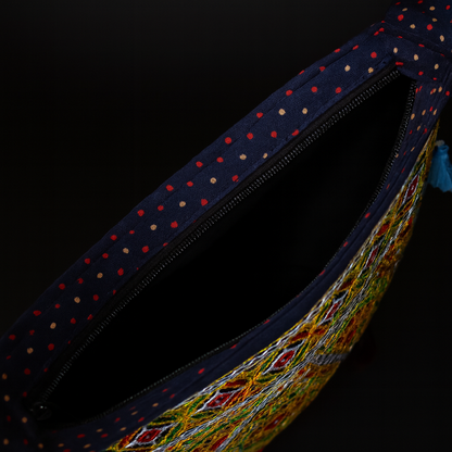 Handmade Cotton Sling Bag Colorful Embroidered Crossbody Bag