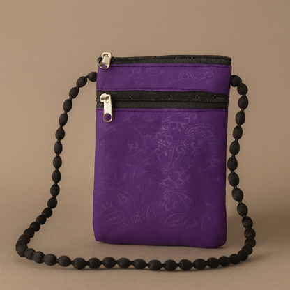 Handmade Cotton Cross Body Bag with Embroidery and Mirror Work